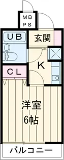 ライオンズプラザ三鷹駅前【608号室】の間取り