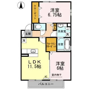 リバーベル【2階】の間取り