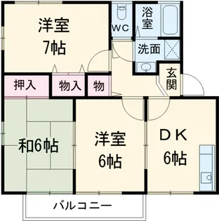 アーバンハイツ【203号室】の間取り