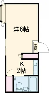サウスレイク【206号室】の間取り