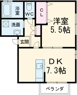 サン・friendsいしい【2階】の間取り