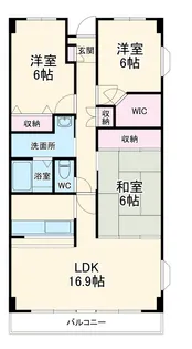 パラシオ【703号室】の間取り