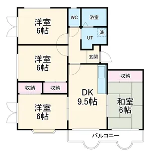 キャッスルプラザ【1A号室】の間取り