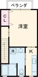 エスポワール立野B棟【204号室】の間取り