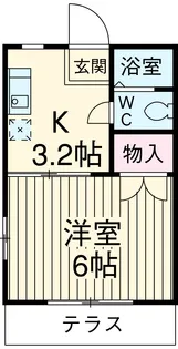 メゾンホワイト【1階】の間取り