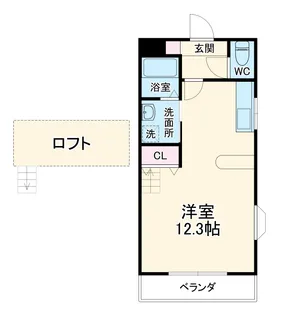 サニーフラット瑞穂【2A号室】の間取り