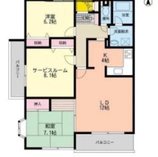 武蔵野パークヒルズ【3階】の間取り