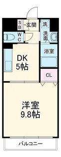 パティオフィオーレ【102号室】の間取り