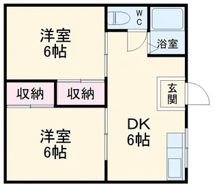 清田ハイツ【206号室】の間取り