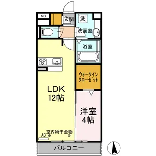 oikosⅡ【302号室】の間取り
