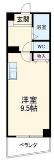 第3さくらマンション中央【8階】の間取り