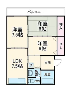 ハピネスハウスビフォーNo1【2階】の間取り