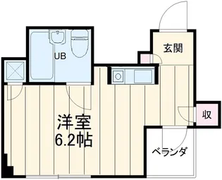 第1アイディール【601号室】の間取り