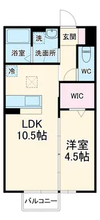 クオリタ・ララ【1階】の間取り