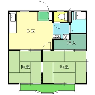 フラットオサダ【203号室】の間取り
