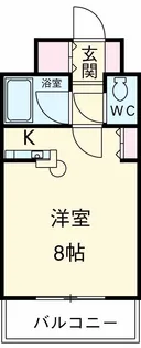 ヴィルヌーブ【4階】の間取り