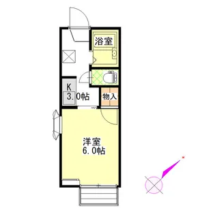 ファーポッシビリティー【107号室】の間取り