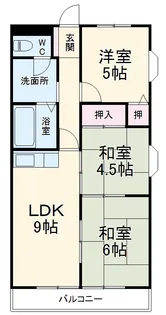 エミネンス江南【501号室】の間取り