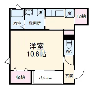 Azur扶桑【1階】の間取り