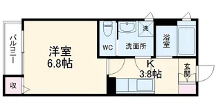 Azur江南【2階】の間取り
