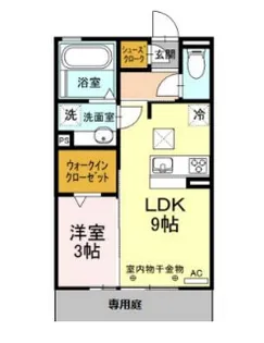 カーサ・ナターレⅡ【1階】の間取り