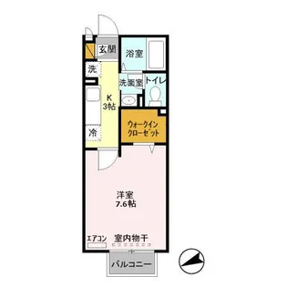 セジュールⅠ【1階】の間取り