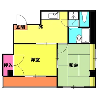 グランレッド【2階】の間取り