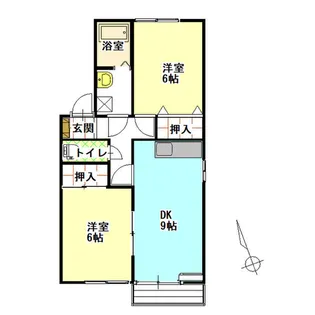 コーポラス広和【A101号室】の間取り