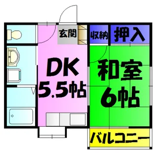 犢橋第四ハイツ【102号室】の間取り