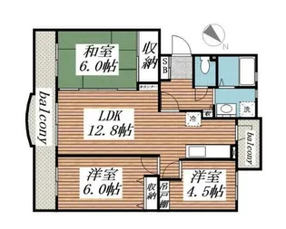 アップサイドマンション【3階】の間取り