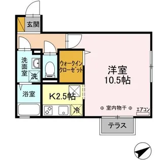 ビラ・モデルナ【1階】の間取り