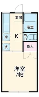コーポユタカ【1階】の間取り