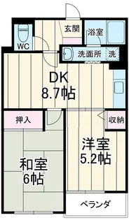 ジーエムコーポ八千代台【103号室】の間取り