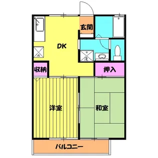 サニーガーデン【1階】の間取り
