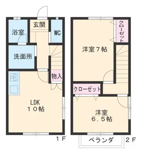 APT王塚【E号室】の間取り