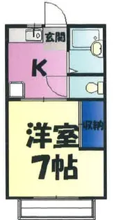 コーポトアイモアⅡ【102号室】の間取り