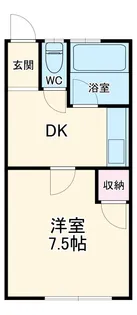 キャッスルマキ2号棟【1階】の間取り