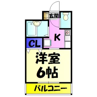 ウィステリアハイツ【3階】の間取り