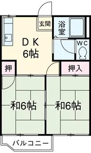 シティハイム桜台【2階】の間取り