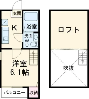ラフィナート黄金【2階】の間取り