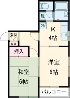 ハイムけやき【1階】の間取り