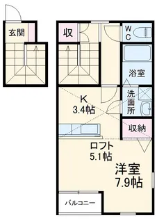 ベラ・カンパーナ【202号室】の間取り