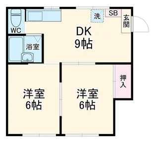 ファミリーコーポ長作【2階】の間取り