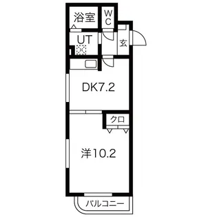 ユベリーア【1階】の間取り