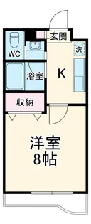 プラージュ美浜【2階】の間取り