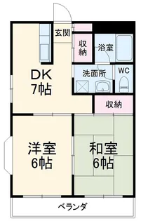 サンライズ春日【4階】の間取り