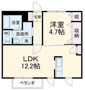 第2シャトーYAMASE【101号室】の間取り