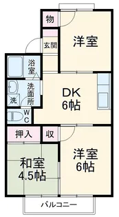 ポテト【2階】の間取り