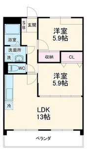 リヴェールドミール【2階】の間取り