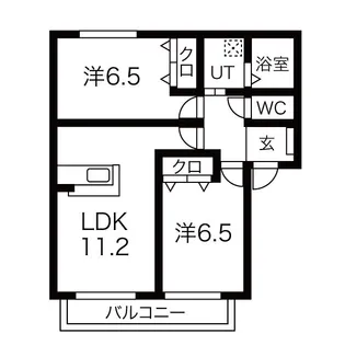 サン・メゾン山北【1階】の間取り